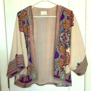 Boho shrug, cropped caftan from Anthropologie